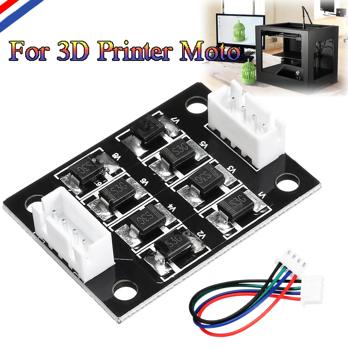 TL-Smoother Addon Module With Dupont Line For 3D Printer Stepper Motor