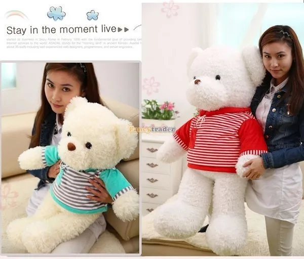 Fancytrader New Style! 47'' 120cm Lovely Giant Stuffed Soft Plush Funny Teddy Bear, 4 Colors, Free Shipping FT50855 (13)