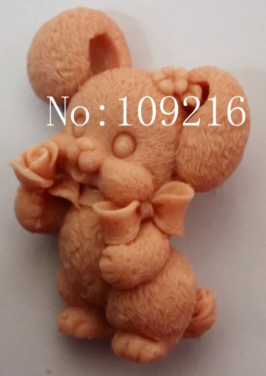 1 шт. милый кролик(zx920) силиконовые формы для мыла ручной работы, поделки, сделай сам
