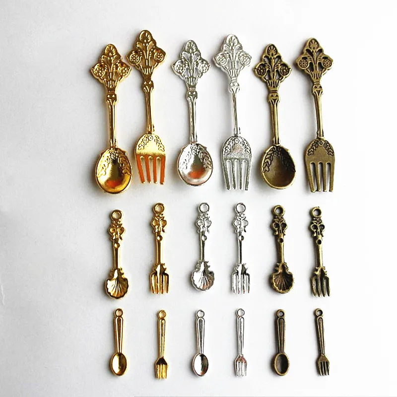 6 шт. миниатюрная металлическая ложка и вилка|accessories accessories|accessories diyaccessories decorative |
