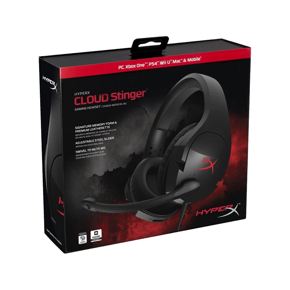 Kingston HyperX Cloud Stinger наушники с микрофоном Auriculares Steelseries игровая гарнитура для ПК PS4 Xbox Mobile