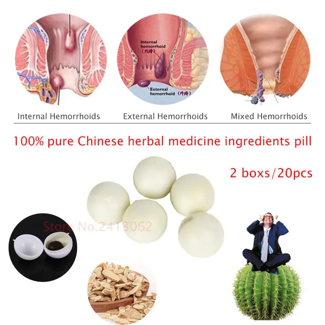 100 Organic Chinese Herbs for IBS Hard Stools Rectal Bleeding