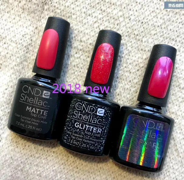 

cnd shellac matte Glitter Pearl top coat Nail Gel Polish Gel Long-lasting Soak-off Gel Nail LED UV 7.3ml