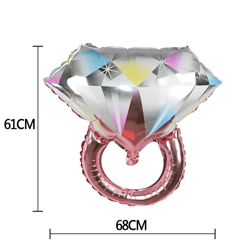 1 шт Новый Обручение кольцо невесты надувной шар из алюминиевой фольги кольцо с бриллиантом в форме Алюминий воздушные шары для свадьбы