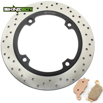 

BIKINGBOY Rear Brake Disc Rotor Disk + Pads DL 650 V-Strom 04-10 DL 650 ABS / Traveller 07-10 DL 1000 02-09 08 2007 06 05 04 03