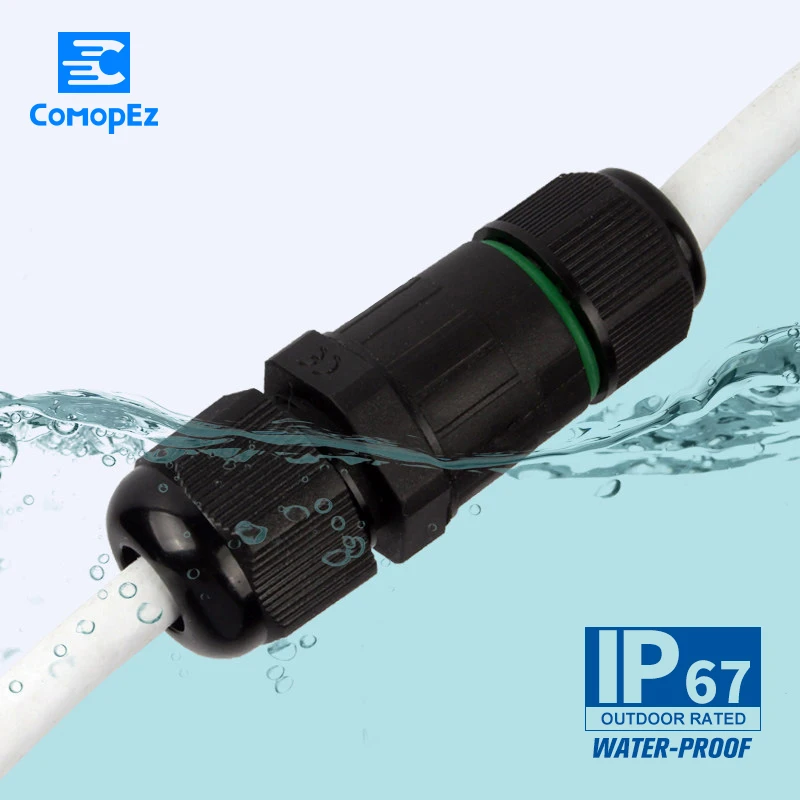 

1PC Wire Waterproof Terminal Connector CA8-PG9-3P Quickly Connected 3 pin Sealed IP68 Retardant Junction Boxes