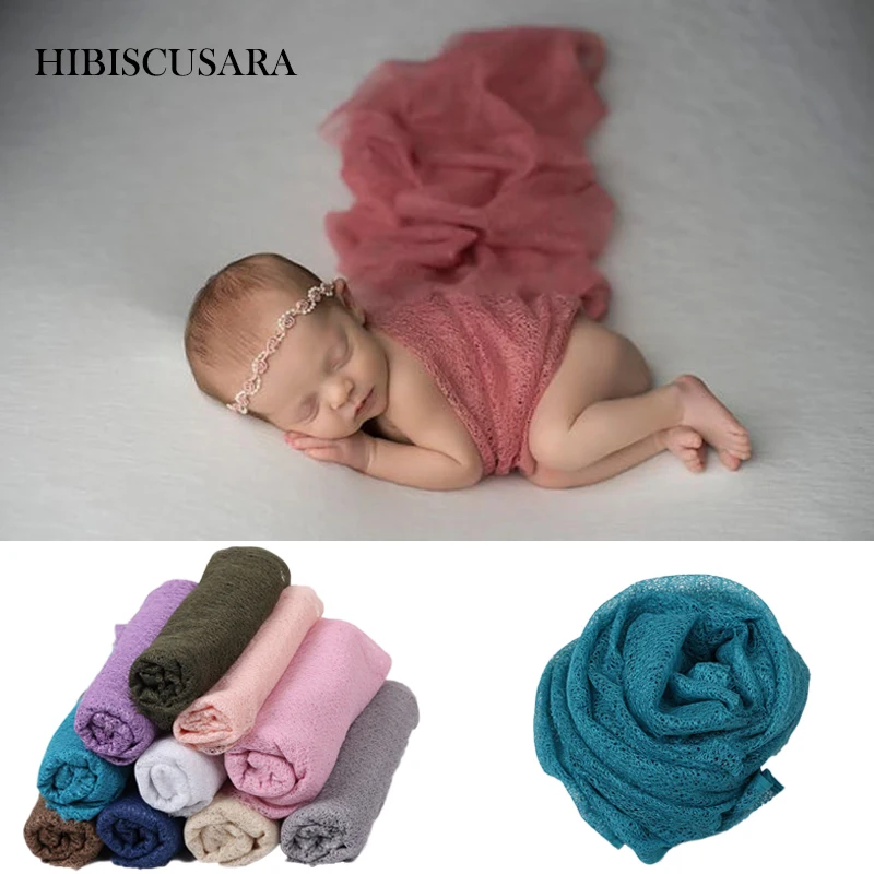 

Newborn Baby Photography Props Soft Wraps Swaddle Infant Bebe Pictures Costumes Hollow out Scarf Blanket 160*50 cm
