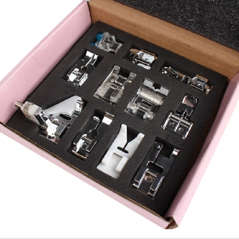 

11Pcs Sewing Machine Presser Foot Feet For Brother Singer Janome Stainless Steel Home Sewing Accessories