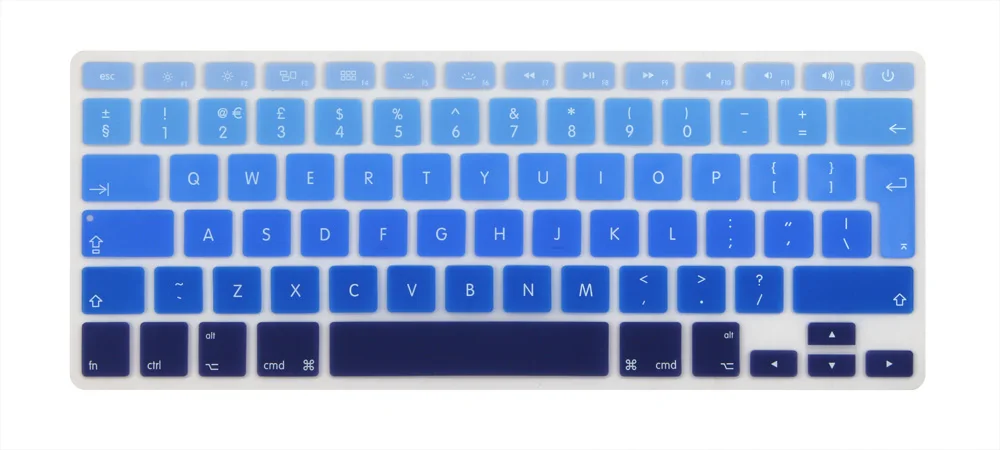 Английский евро клавиша Enter чехол для MacBook Air 13 дюймов A1466 A1369 - Цвет: Gradient Blue