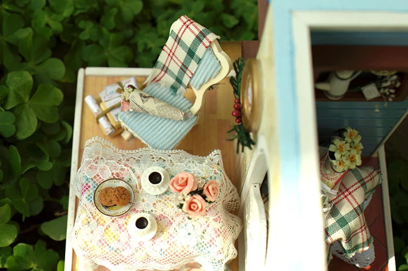 Кукольный дом Миниатюрный Мебель наборы игрушка 3D Деревянный миниатюрный кукольный домик игрушечные лошадки с пылезащитный чехол для