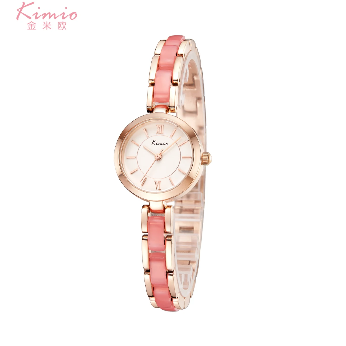

KIMIO Quartz Diamond Wrist Watch Alloy Rose Gold Women Bracelet Watch Women Dress Woman Watches Luxury Brand Ladies Watch K6219