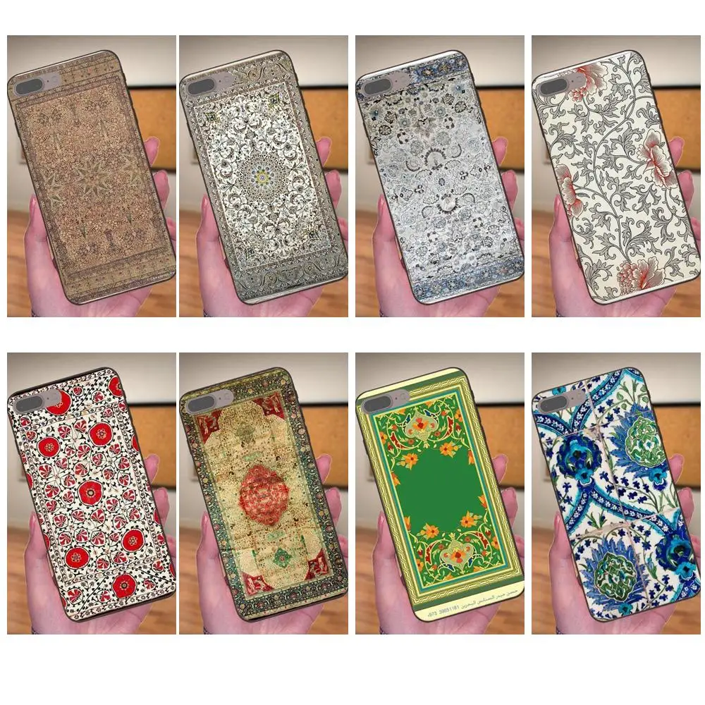 

Protector Phone Case Persian Carpet Floral Pattern For Samsung Galaxy A3 A5 A6 A6s A7 A8 A9 Star Plus 2016 2017 2018