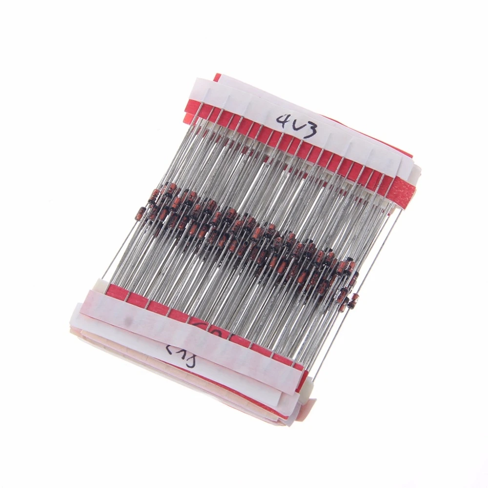 270 Pcs 2.4V-33V 27 Values 1/2W 0.5W Zener Diode Assorted Kit Active Components Diodes Dropship