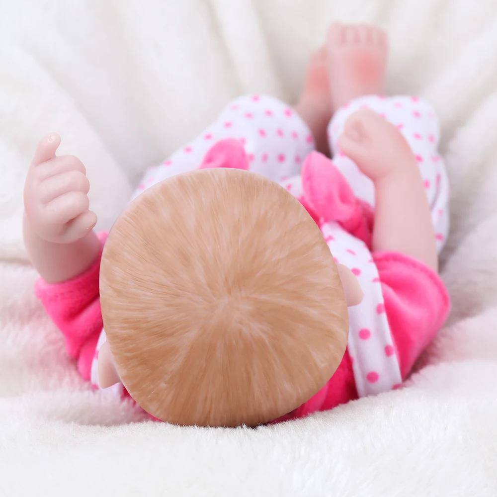 10 дюймов 25 см полный Силиконовый Reborn Baby Doll мини реалистичные настоящие Детские