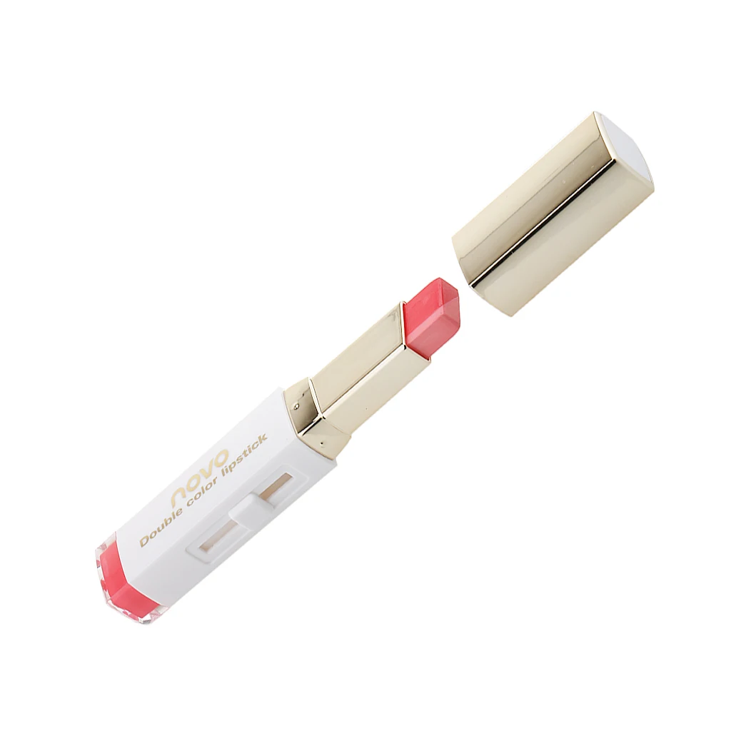 Dual Color Lipstick Moisturizing Gradient Color Fashion Makeup Lip Blam Waterproof & Long Lasting Works Especially Well