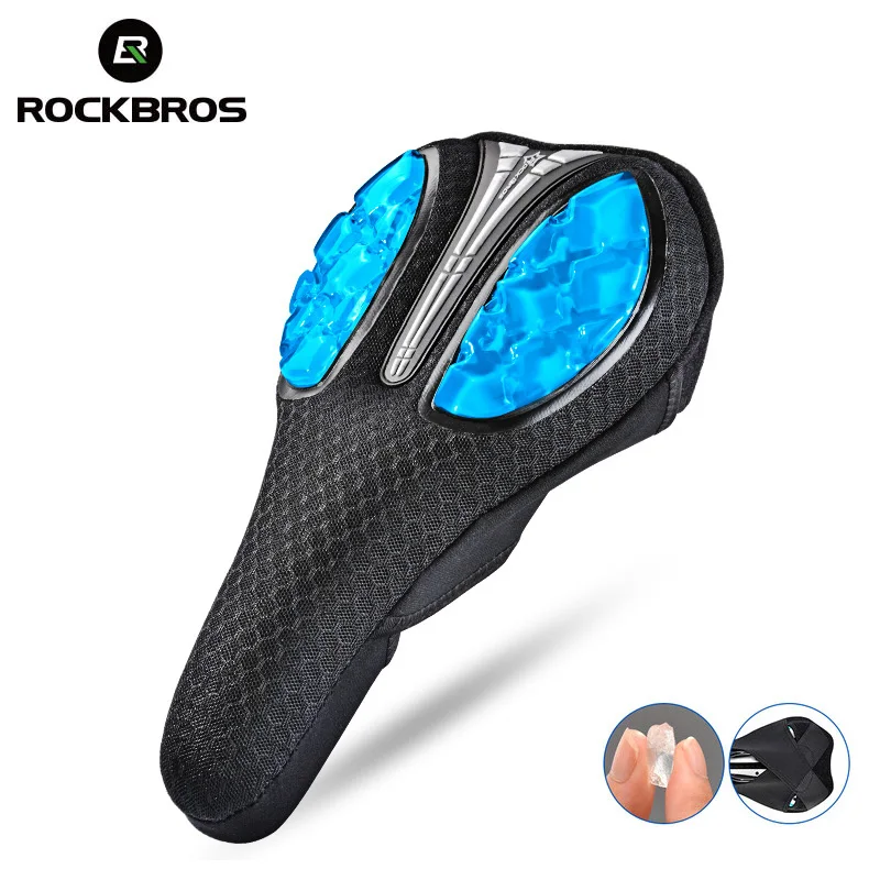 

ROCKBROS MTB Cycling Bicycle Saddle Cover Liquid Silicon Gels Bike Comfortable Ultralight Cushion Soft Seat Mat 2 Styles 3 Color
