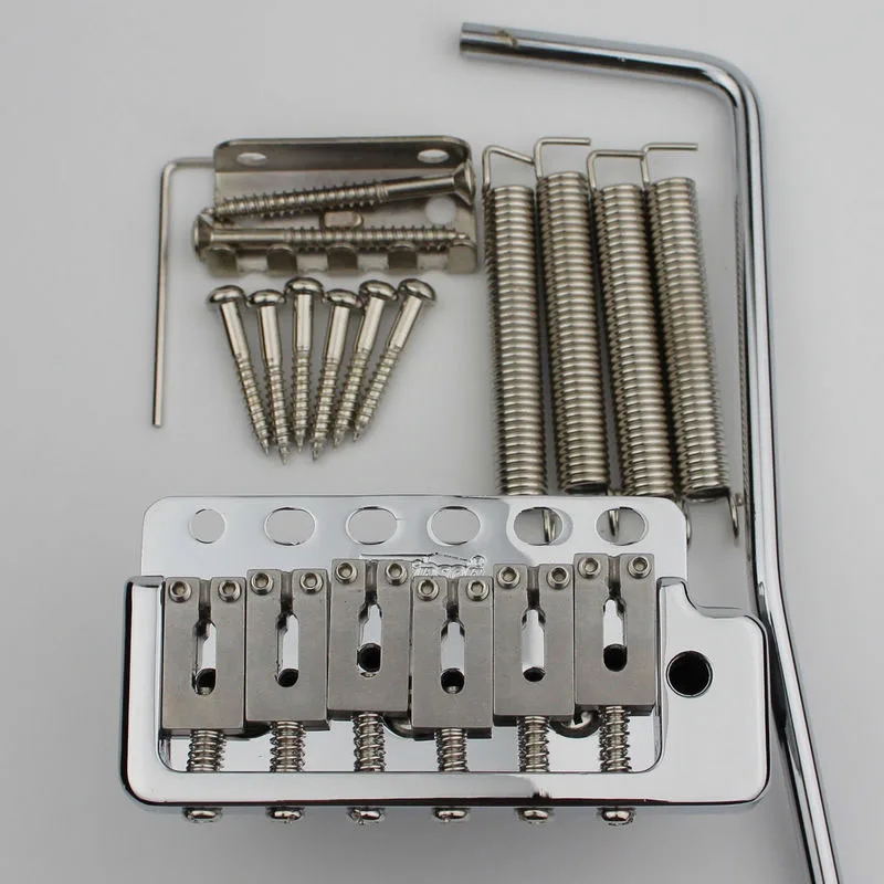 

ST Guitar Wilkinson WVP6 Chrome Tremolo Bridge + Stainless Steel Saddles+Brass Block