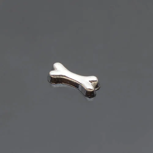 

Silver dog bone, Floating charm fit floating charm lockets, FC0067,10PCS/LOT