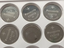 10pcs/lot Panasonic CR2412 3V Lithium Coin watch Key Fobs Battery Batteries Cell For swatch watch For LEXUS Car Controller