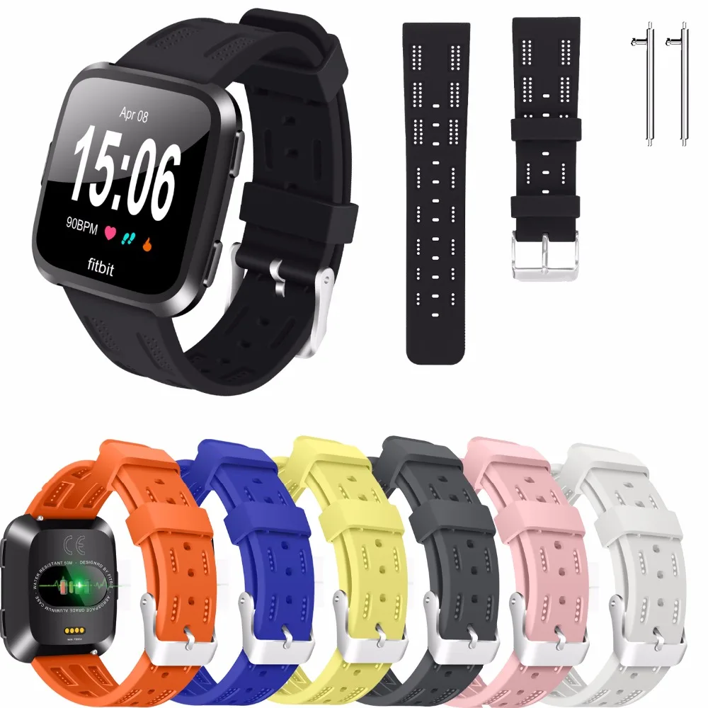 

new style watchband 2018 for fitbit versa comfortable soft and sporty silicone watchband fitbit versa style watchband