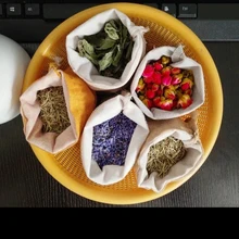 Ручной работы, натуральное сушеное цветочное саше, сумка Artemisia Argyi Leaves/Детоксикация и антимикробная машина, Декор для дома и офиса