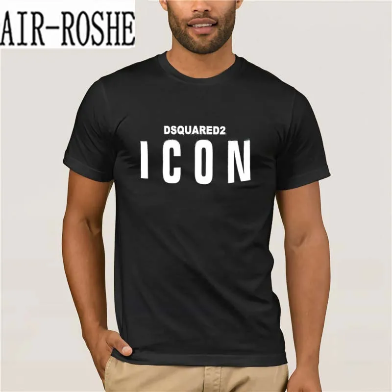 

2019 t shirt fashion icon men high quality cotton summer short sleeve t shirts brands men