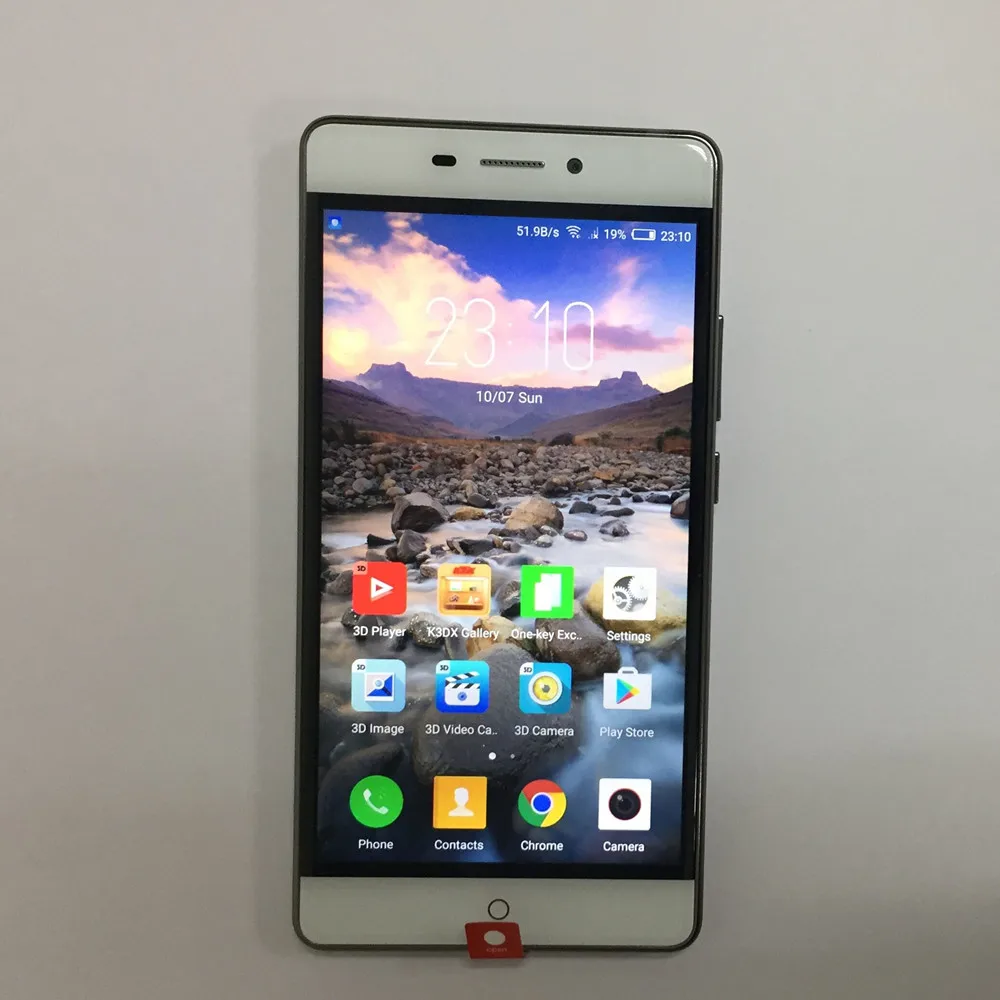 3D сотовый телефон nakey Eye ZTE V5 экран 5 дюйма 3000 мАч Android 5.1.1 3 Гб ОЗУ 32 ПЗУ сканер
