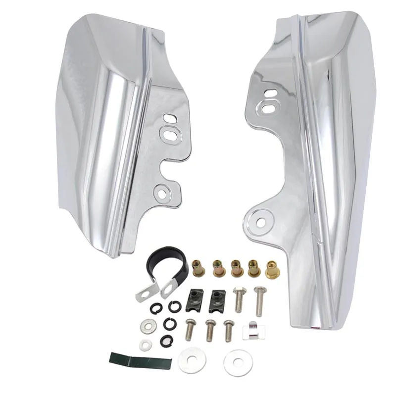 

Chrome Black Mid-Frame Air Deflectors For Touring Road King Street Electra Street Glide FLHR FLTR 2001-2008