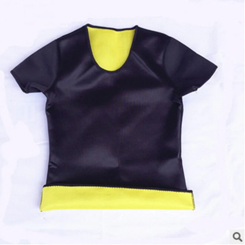 Men women short-sleeved Neoprene Diving Material Explosion Sweat Slimming Self-heating Body Corset Fitness Vest Weight Loss Suit-2