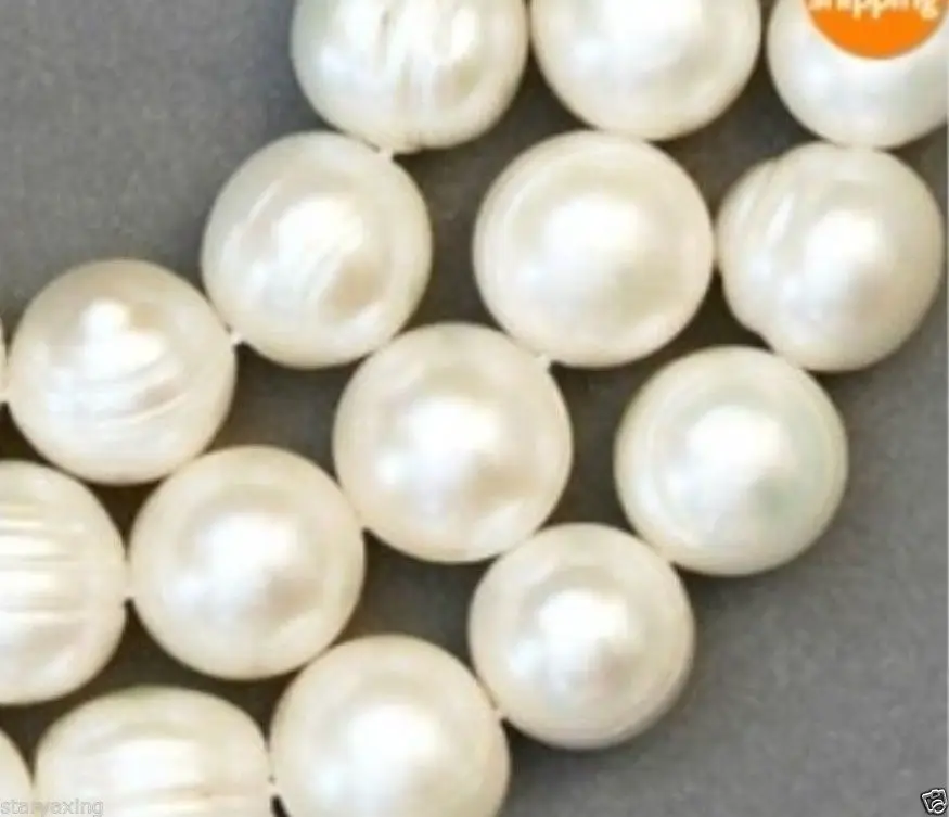 

free shipping Wholesale 10 strands 9-10mm White Akoya Freshwater Pearl Loose Beads 14.5