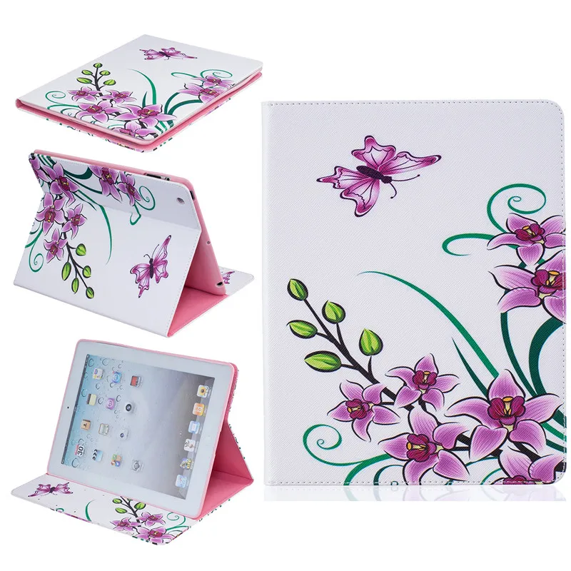 

For Cover Apple iPad 2 iPad 3 iPad 4 Smart PU Leather Silicone Case Cover Stand Flip Kids Cover Stylus Pen