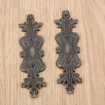 

2Pcs Antique Furniture Corner Brackets 100*20mm Jewelry Box Book Album Corner Protector Metal Embellishments Scrapbooking