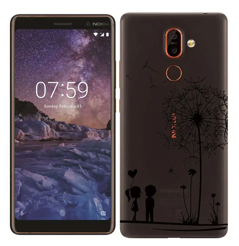 Silicone Case for Nokia 7 Plus 2.1 3.1 5.1 6.1 Soft TPU Painted Fundas for Nokia 3 5 6 7 8 Transparent Cover for Nokia X6 Shell  (5)