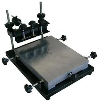 Free shipping manual stencil printer, T-shirt screen printing machine 440X320mm middle size manual flatbed screen printer machine price flat screen print manual screen printer hand screen printing machine
