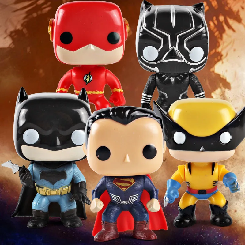 DC Justice League Marvel Avengers Super Hero Characters Model Vinyl Action & Toy Figures for Children DC Justice League Marvel Avengers Super Hero Characters Model Vinyl Action & Toy Figures for Children