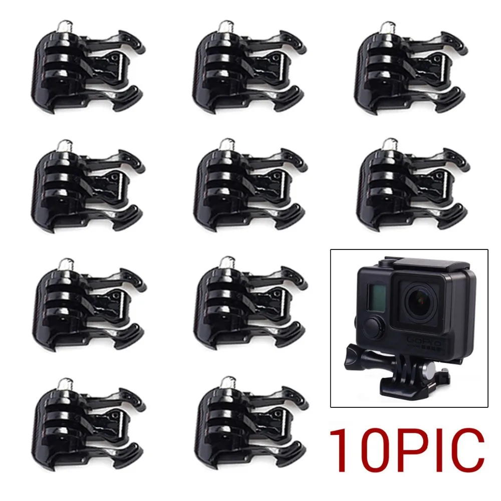 For Gopro Buckle Clip Mount Base Mounts 10pcs for Go pro Hero 7 6 5 4 3