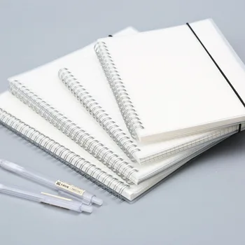 

1pcs A5 PP coil book Grid blank square lattice horizontal line transparent notebook notebook notebook