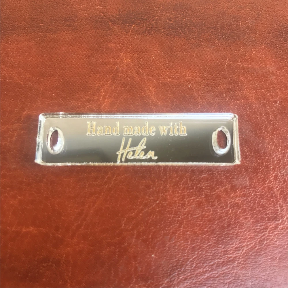 Personalized acrylic tag,clothing tag,sewing on acrylic labels tags, crochet hatsglovesbag,Custom labels for handmade products (4)