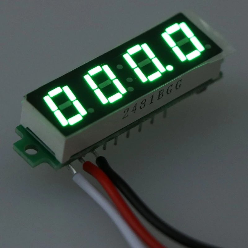 

DC 0-500V Voltmeter 0.28 inch 4bit 3Wire Digital Voltage Gauge Volt Panel Meter