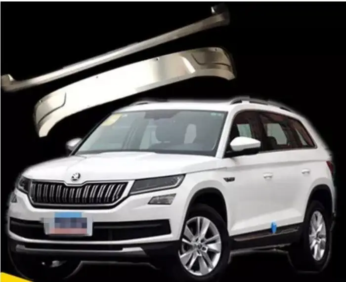 

JIOYNG Front + Rear Bumper Diffuser Protector Guard Skid Plate For SKODA KODIAQ 2017 2018 2019 BY EMS