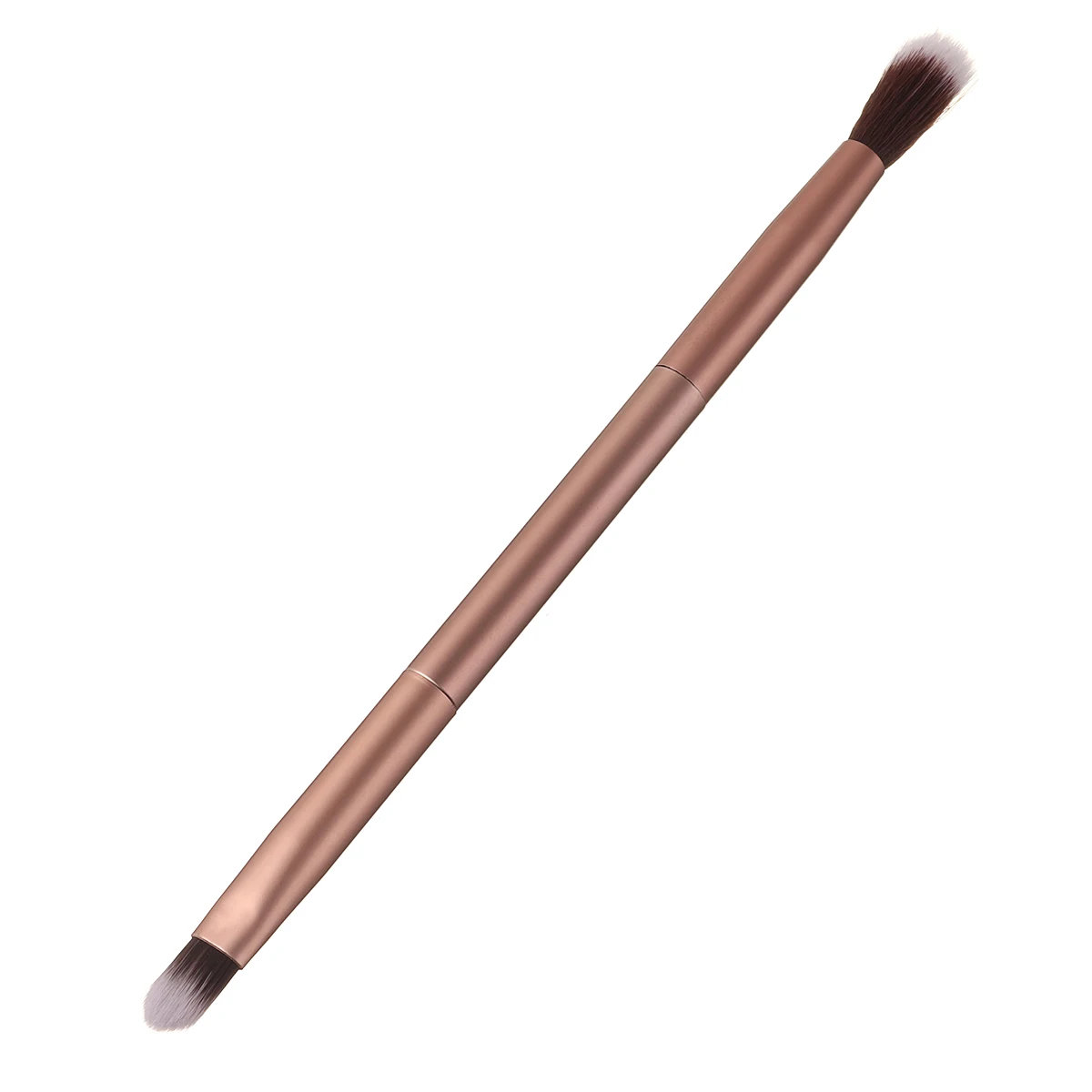 

GUJHUI Double Ended Metal Handle Eyes Professional Makeup Brush Eyeshadow Eyebrow Brush Highlighter Concealer Eyes Cosmetic Tool