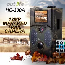HC300A охотничья камера, Скаутинг, HD 1080 P, 12MP, цифровая инфракрасная камера для наблюдения за дикой природой, s, дневная, ночная, VisionTrap, игровая камера