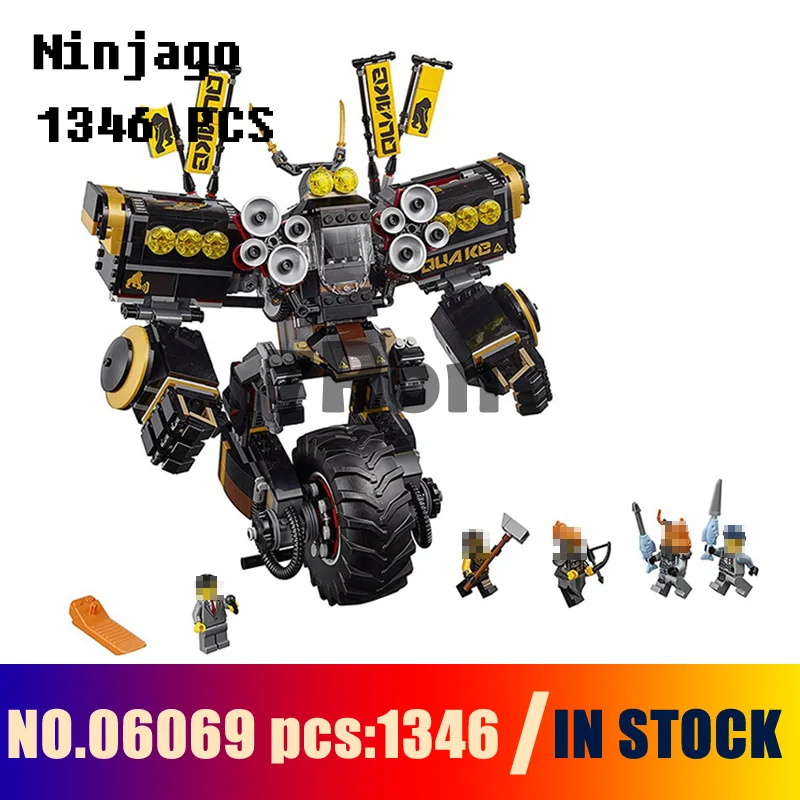 

Compatible with lego 70632 Models building toy 06069 1346pcs Ninja A Gang's Unicycle Mecha Building Blocks toys & hobbies