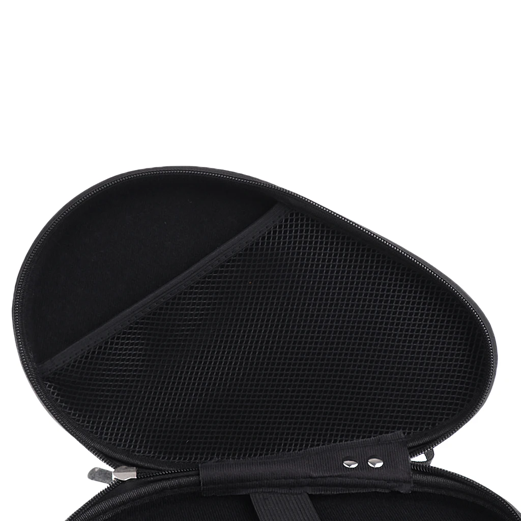 Waterproof Material Table Tennis Racket Hard Case Ping Pong Bat Bag Cover Hold 2 Paddles Silver Dark Blue