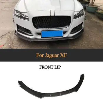 

For Jaguar XF Car Front Bumper Spoiler Lip Diffuser for Jaguar XF XFL Standard 2016 - 2019 Not for Sportbrake Carbon Fiber