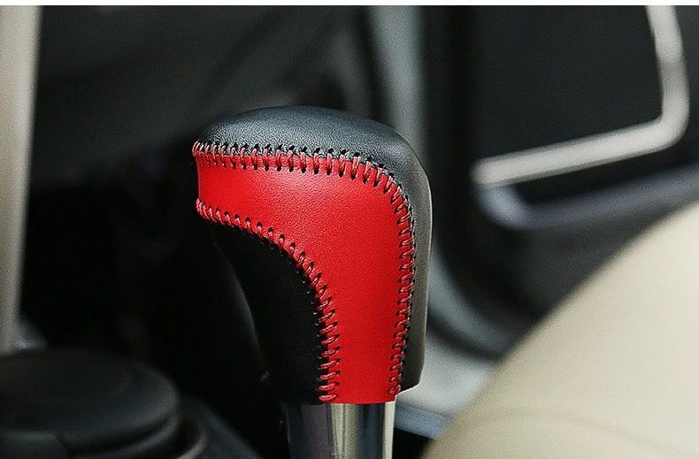 Для Toyota RAV4- кожаная центральная консоль переключения передач декоративный рукав ручной тормоз защитный рукав автомобильные аксессуары