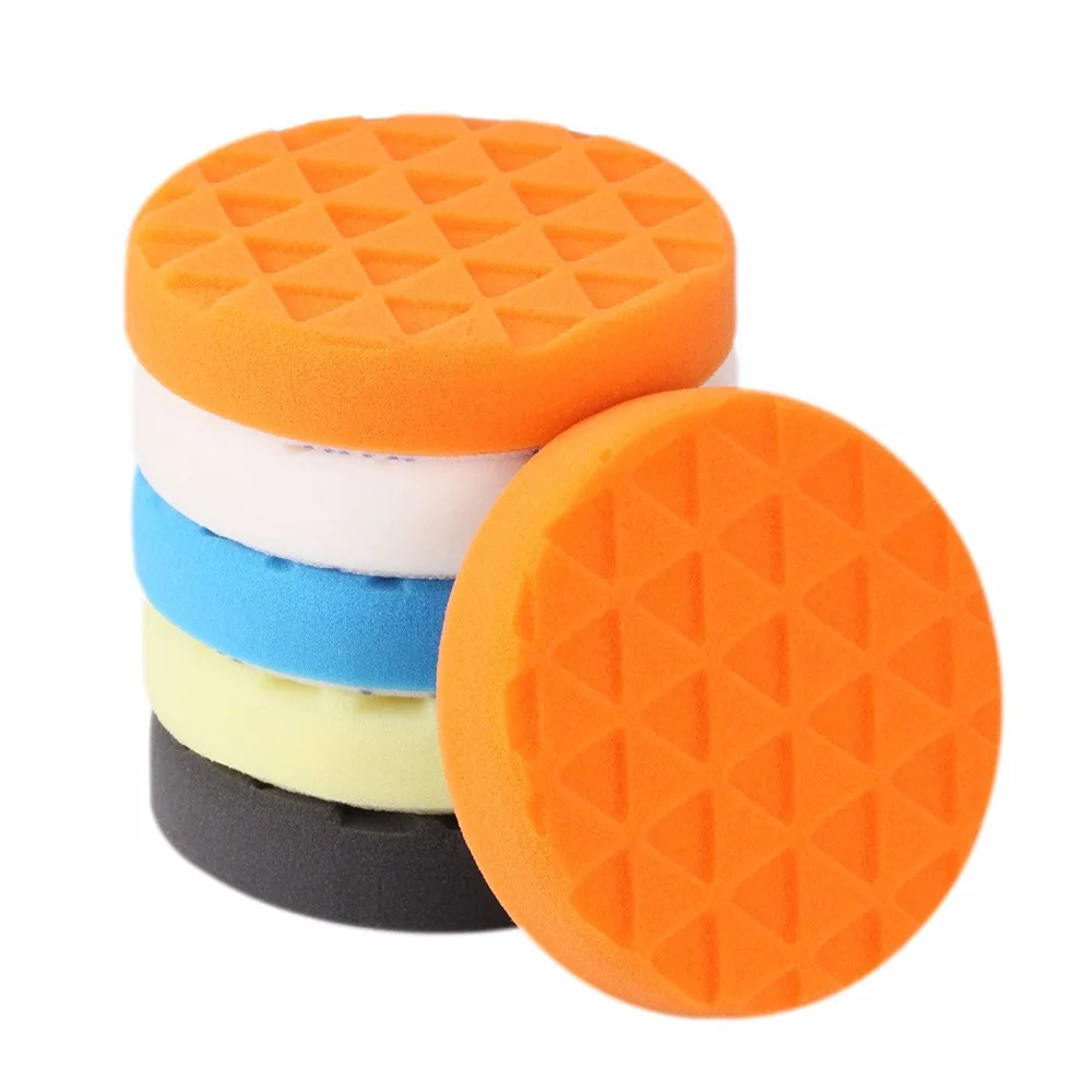 5pcs 6'' 150mm Compound Buffing Sponge Pads Polishing Pad Kit for Car