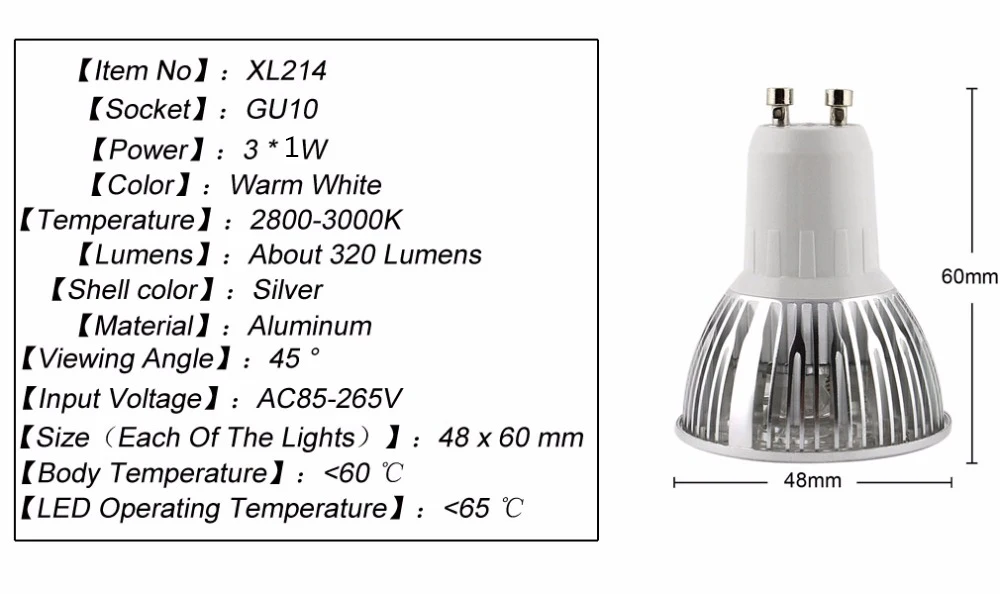 LEDMO 4 шт. прожектор 3 Вт 4 Вт Bula lam под шкафом мини свет GU10 lLED прожектор используется в гостиной, спальне и коридоре