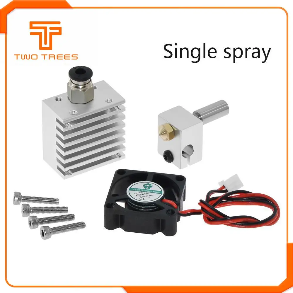 3D Chimera Hotend Kit 2 IN 2 OUT extruder Multi-extrusion All metal V6 Dual Single extruder 0.4mm/1.75mm 3D printer parts