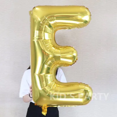 Большая Золотая фольга шары буквы мяч день рождения баллон гелия Свадьба Алфавит шар в форме буквы большая буква ребенок душ anniversaire - Цвет: E